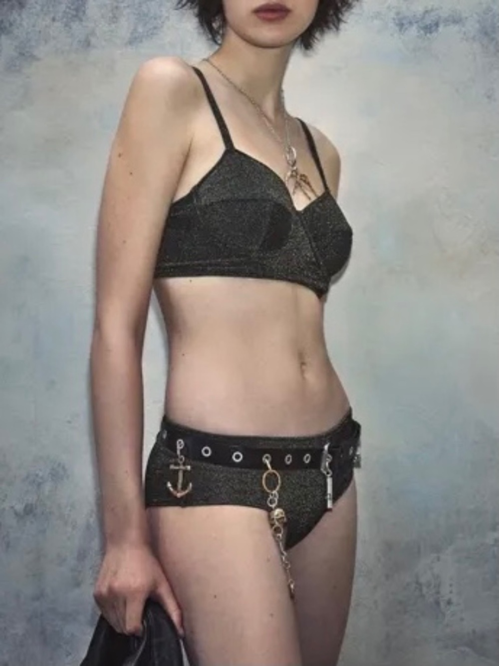 Zara x Kate Moss Sparkling Bikini Bottoms Special Collaboration Bobby Gillespie